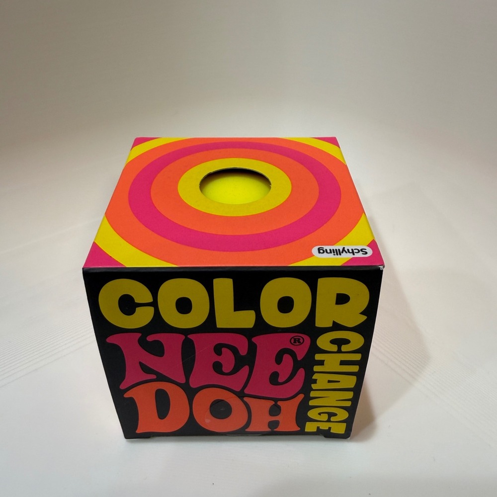 Schylling Color Changing NeeDoh Yellow Squishy Fidget Toy New